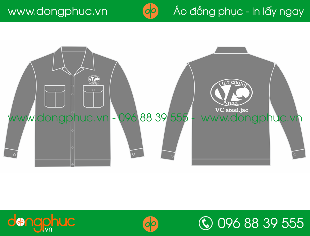Áo bảo hộ đồng phục cty Việt Cường